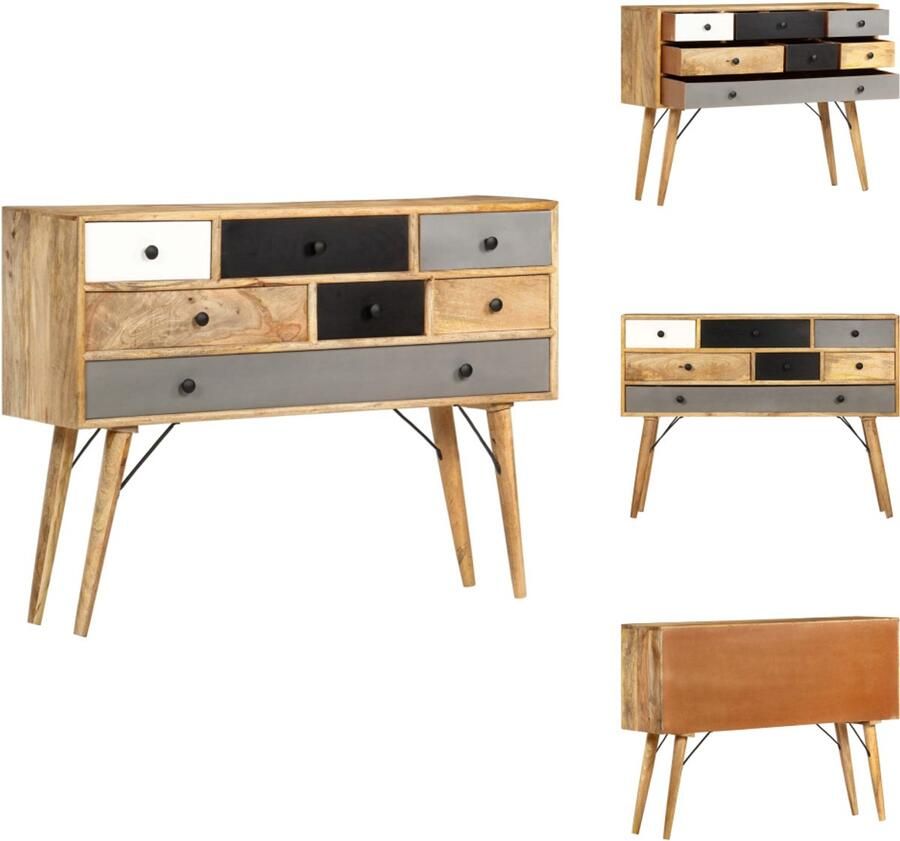 VidaXL Dressoir Dressoirs Houten Dressoir Houten Dressoirs Kast Dressoir 110x30x82 cm massief mangohout