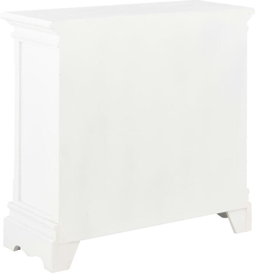 VidaXL Dressoir Dressoirs Kast Dressoirkast Dressoir 70x28x70 cm massief grenenhout wit