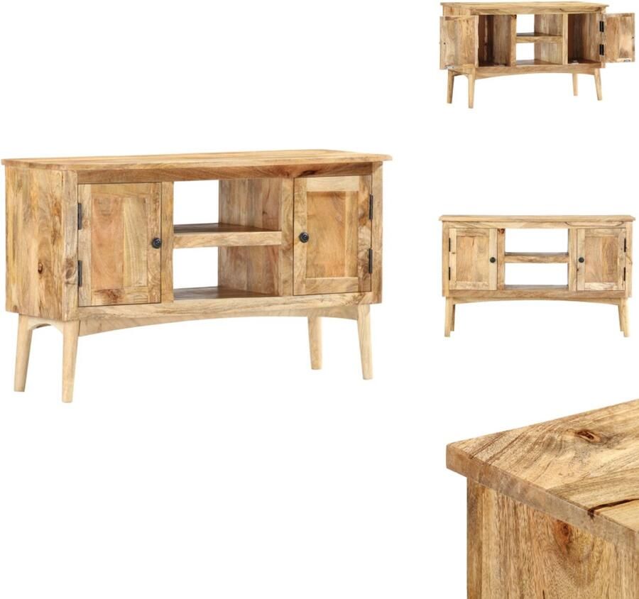 VidaXL Dressoir Dressoirs Kast Kasten Dressoir 100x35x60 cm massief mangohout