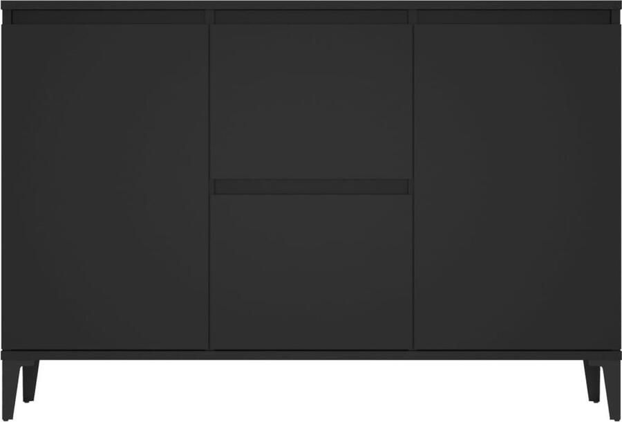 VidaXL Dressoir Dressoirs Kast Kasten Dressoir 104x35x70 cm bewerkt hout zwart
