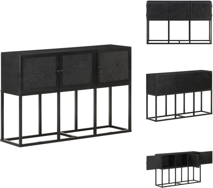 VidaXL -Dressoir-115x30x76-cm-massief-mangohout - Foto 3