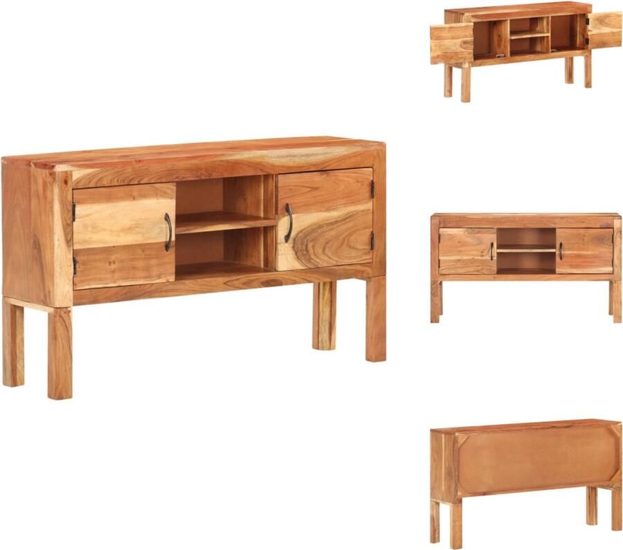 VidaXL Dressoir Dressoirs Kast Kasten Dressoir 116x30x66 cm massief acaciahout