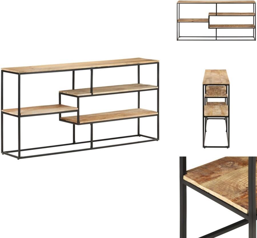 VidaXL Dressoir Dressoirs Kast Kasten Dressoir 150x30x75 cm ruw mangohout