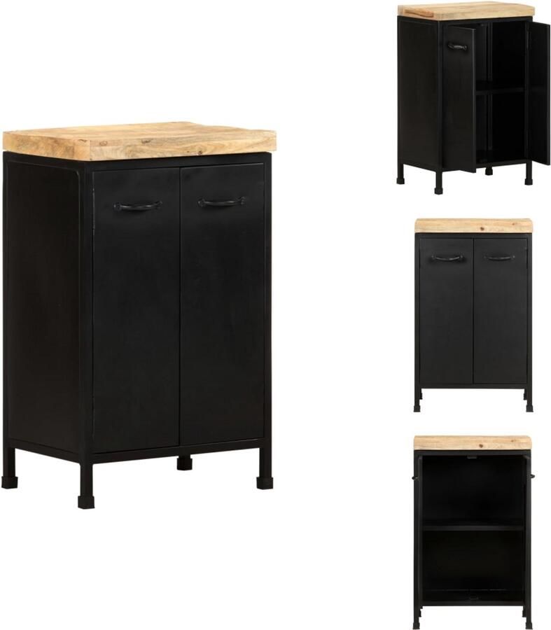 VidaXL Dressoir Dressoirs Kast Kasten Dressoir 47x35x76 cm ruw mangohout