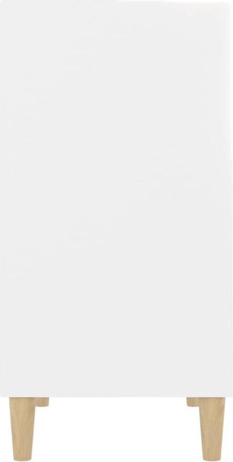 VidaXL Dressoir Dressoirs Kast Kasten Dressoir 57x35x70 cm bewerkt hout wit