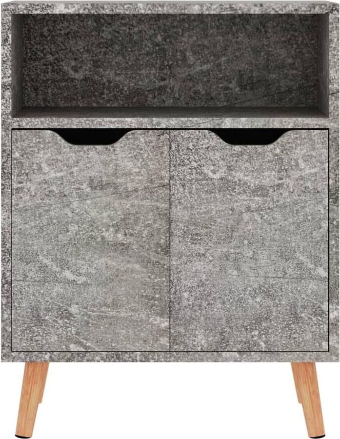 VidaXL Dressoir Dressoirs Kast Kasten Dressoir 60x30x72 cm bewerkt hout betongrijs