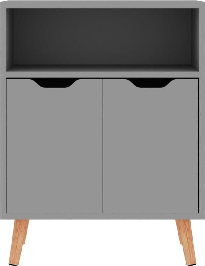 VidaXL Dressoir Dressoirs Kast Kasten Dressoir 60x30x72 cm bewerkt hout grijs