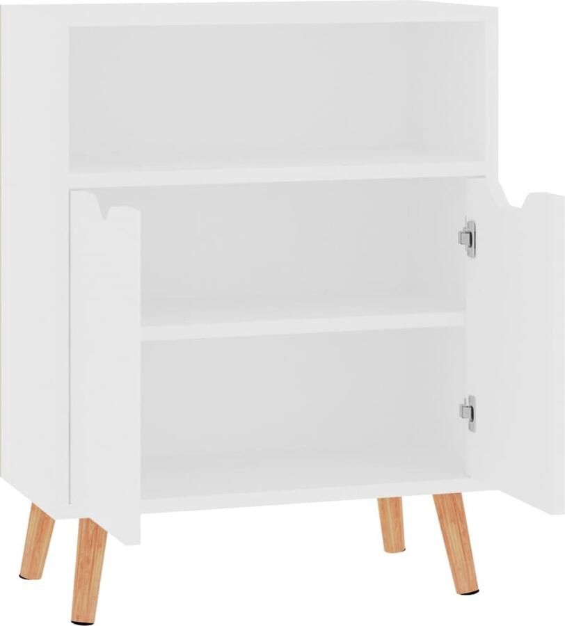 VidaXL Dressoir Dressoirs Kast Kasten Dressoir 60x30x72 cm bewerkt hout wit