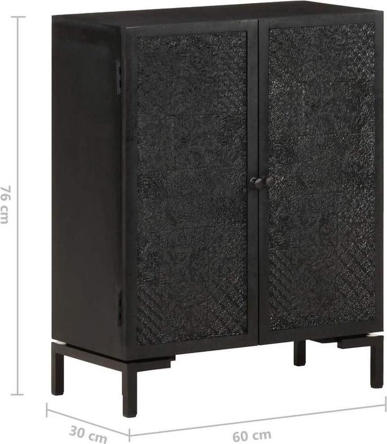 VidaXL Dressoir Dressoirs Kast Kasten Dressoir 60x30x76 cm massief mangohout