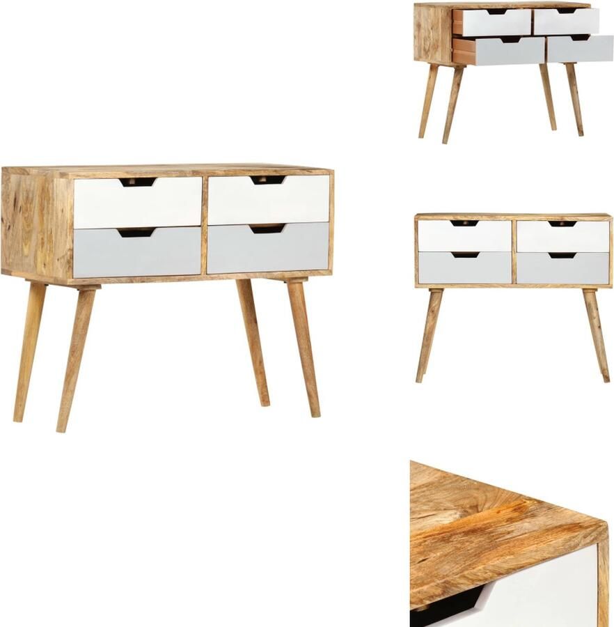 VidaXL Dressoir Dressoirs Kast Kasten Dressoir 85x40x71 cm massief mangohout