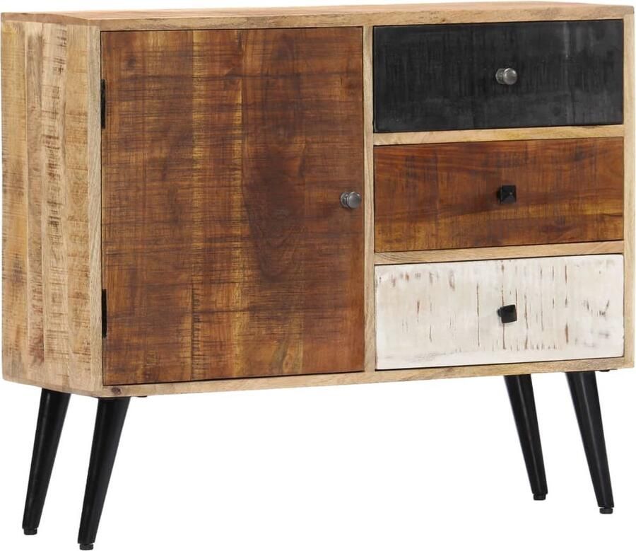 VidaXL Dressoir Opbergmeubel 88 x 30 x 73 cm Mangohout Gepolijst en gelakt Keukenkast
