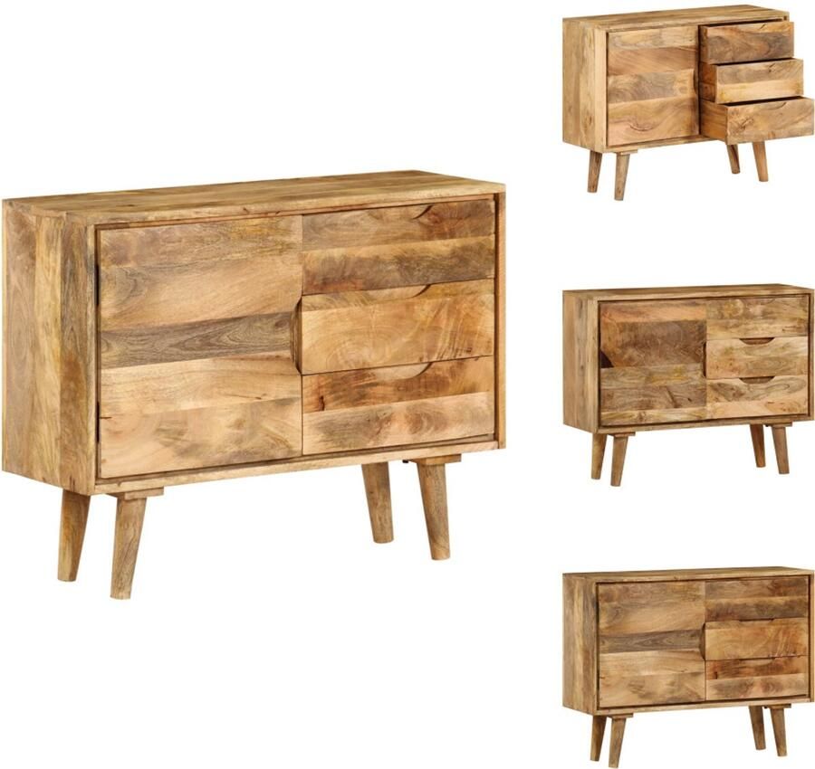 VidaXL Dressoir Dressoirs Kast Kasten Dressoir 90x30x69 cm massief mangohout