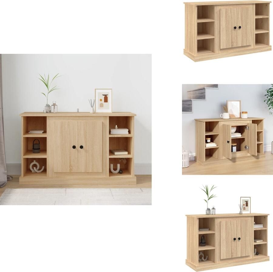 VidaXL Dressoir Dressoirs Kast Wandkast Dressoir 100x35-5x60 cm bewerkt hout sonoma eikenkleurig