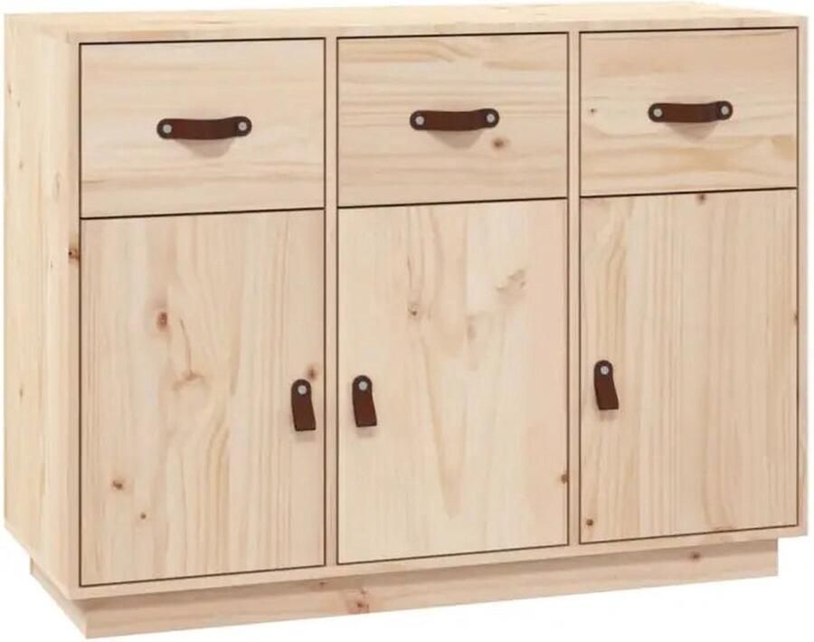 VidaXL Dressoir Dressoirs Kast Wandkast Dressoir 100x40x75 cm massief grenenhout