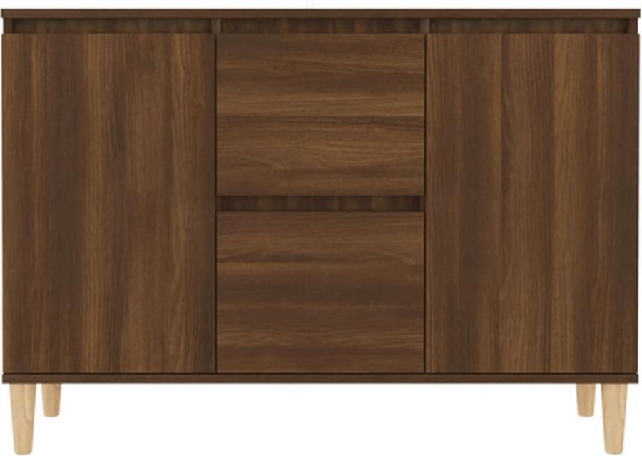 VidaXL Dressoir Dressoirs Kast Wandkast Dressoir 103-5x35x70 cm bewerkt hout bruineikenkleurig