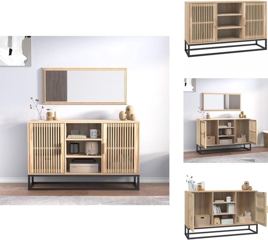 VidaXL Dressoir Dressoirs Kast Wandkast Dressoir 105x30x65 cm bewerkt hout