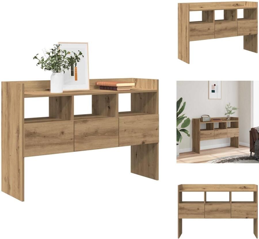 VidaXL Dressoir Dressoirs Kast Wandkast Dressoir 105x30x70 cm bewerkt hout artisanaal eikenkleurig