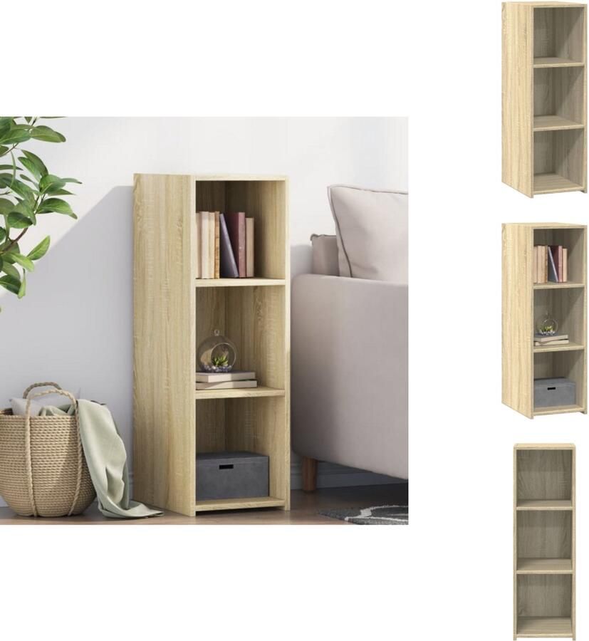 VidaXL Dressoir Dressoirs Kast Wandkast Dressoir 30x41x93 cm bewerkt hout sonoma eikenkleurig