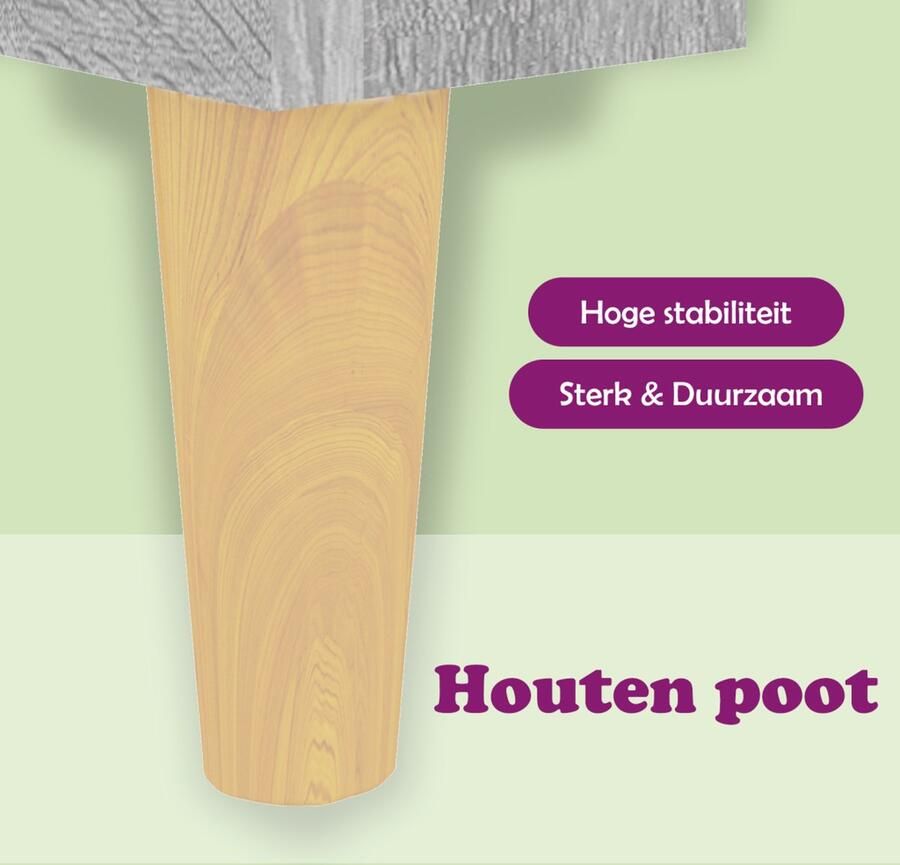 VidaXL Dressoir Dressoirs Kast Wandkast Dressoir 103-5x35x70 cm bewerkt hout grijs sonoma eikenkleurig