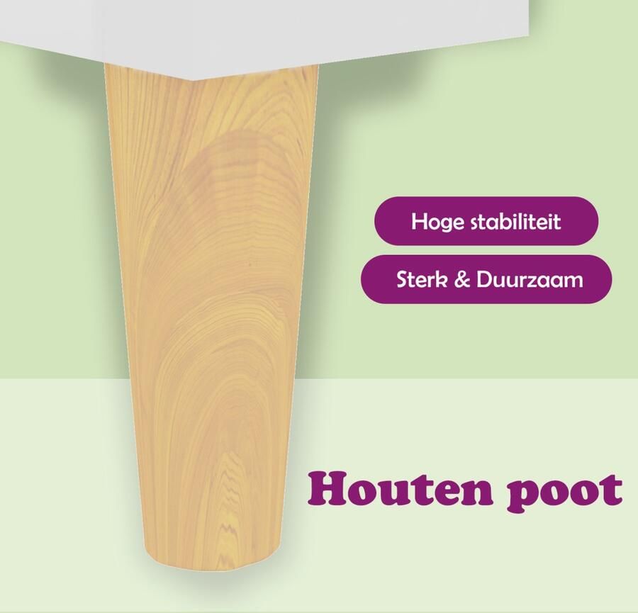 The Living Store Dressoir 34 5x34x90 cm bewerkt hout hoogglans wit Dressoir Commode Opbergmeubels Houten Meubelen Witte Meubels - Foto 11