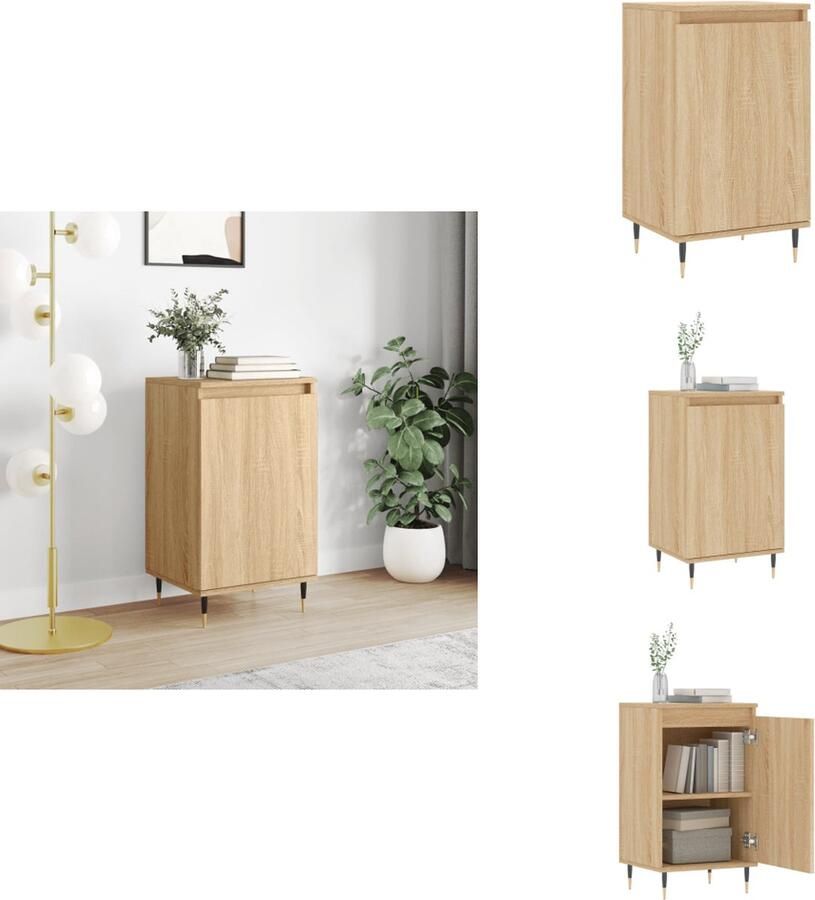 VidaXL Dressoir Dressoirs Kast Wandkast Dressoir 40x35x70 cm bewerkt hout sonoma eikenkleurig