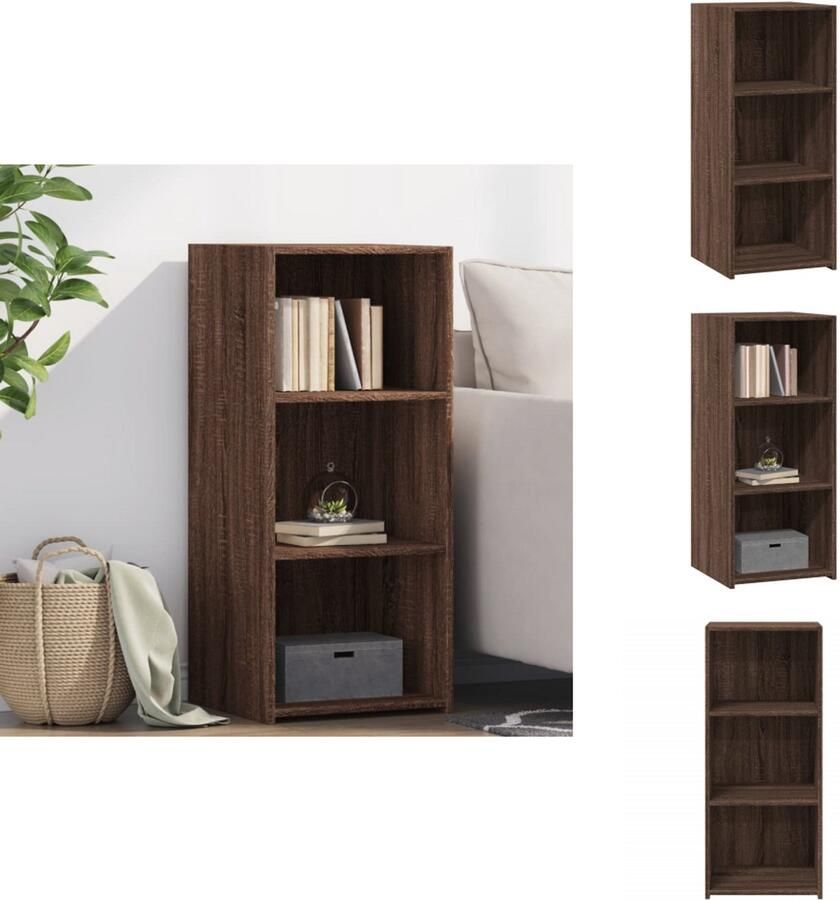 VidaXL Dressoir Dressoirs Kast Wandkast Dressoir 40x41x93 cm bewerkt hout bruin eikenkleur