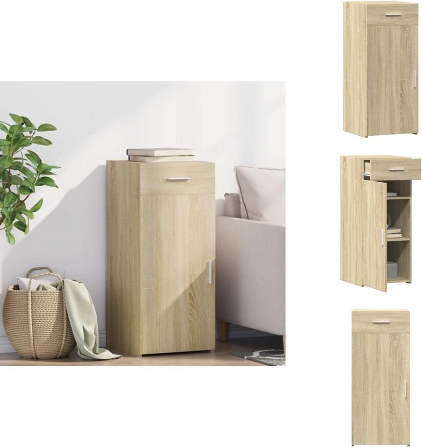 VidaXL Dressoir Dressoirs Kast Wandkast Dressoir 40x42 5x93 cm bewerkt hout sonoma eikenkleurig