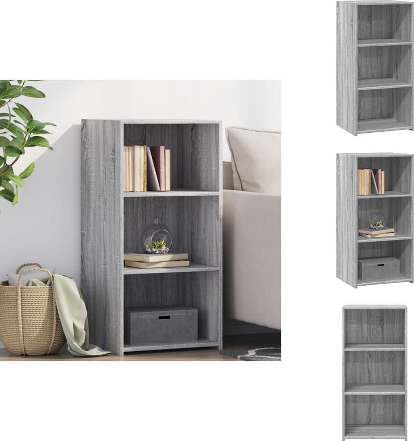 VidaXL Dressoir Dressoirs Kast Wandkast Dressoir 45x41x93 cm bewerkt hout grijs sonoma eikenkleurig