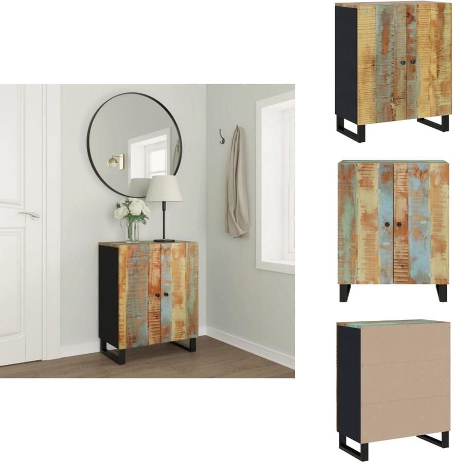 VidaXL Dressoir Dressoirs Kast Wandkast Dressoir 60x33x75 cm massief gerecycled hout