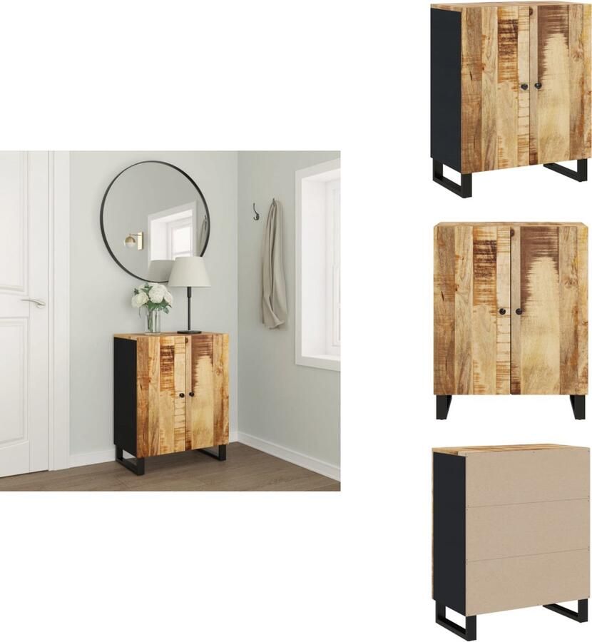 VidaXL Dressoir Dressoirs Kast Wandkast Dressoir 60x33x75 cm massief mangohout