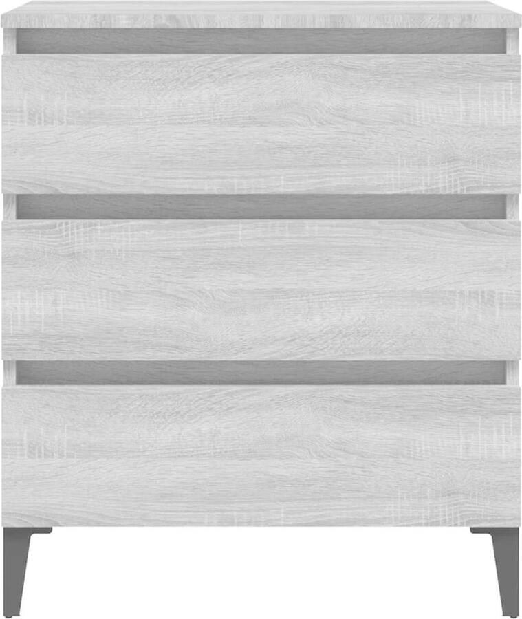 VidaXL -Dressoir-60x30x75-cm-bewerkt-hout-grijs-sonoma-eikenkleurig - Foto 2