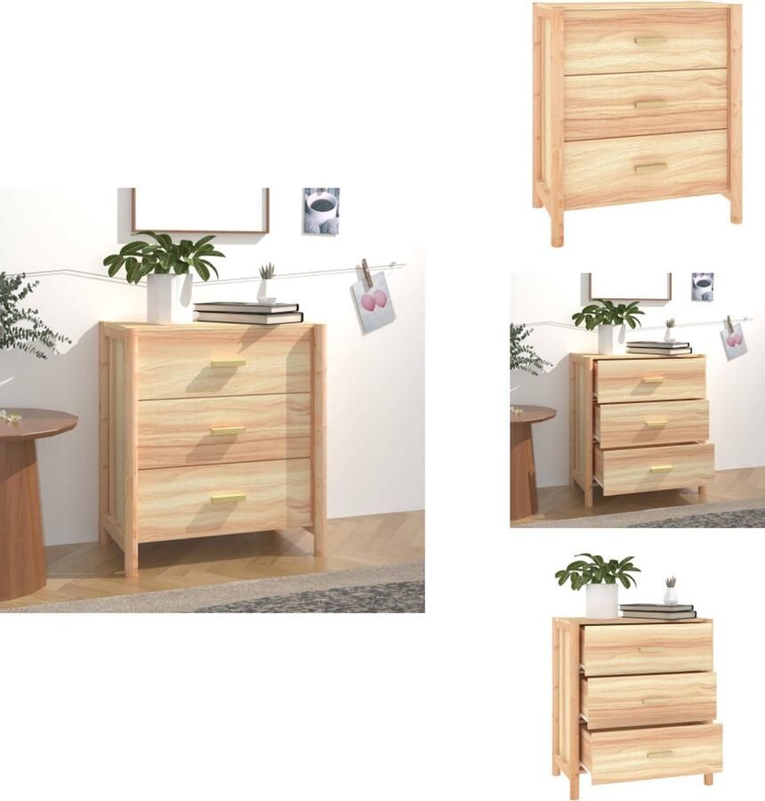 VidaXL Dressoir Dressoirs Kast Wandkast Dressoir 62x38x70 cm bewerkt hout