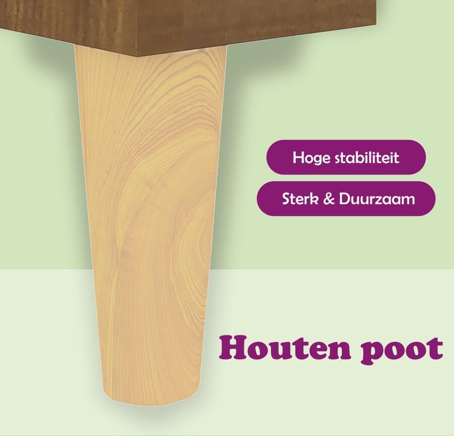 The Living Store Dressoir 70x34x90 cm bewerkt hout bruin eikenkleur Dressoir Houten Dressoir Vintage Dressoir Landelijk Dressoir Bruine Eiken Dressoir - Foto 2