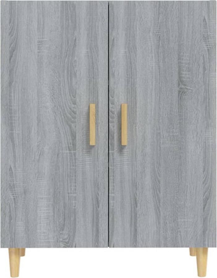 VidaXL Dressoir 70x34x90 cm bewerkt hout grijs sonoma eikenkleurig Dressoir Houten Dressoir Wit Dressoir Landelijk Dressoir Modern Dressoir - Foto 4