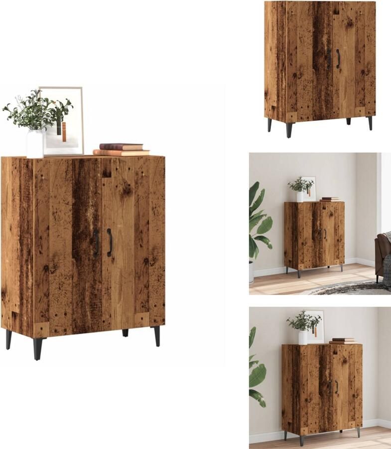 VidaXL Dressoir Dressoirs Kast Wandkast Dressoir 70x34x90 cm bewerkt hout oud houtkleurig