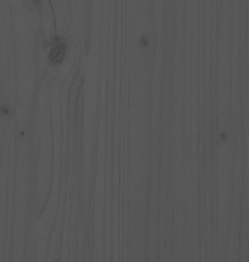 VidaXL Dressoir Dressoirs Bijzetkast Consolekast Dressoir 100x40x75 cm massief grenenhout grijs