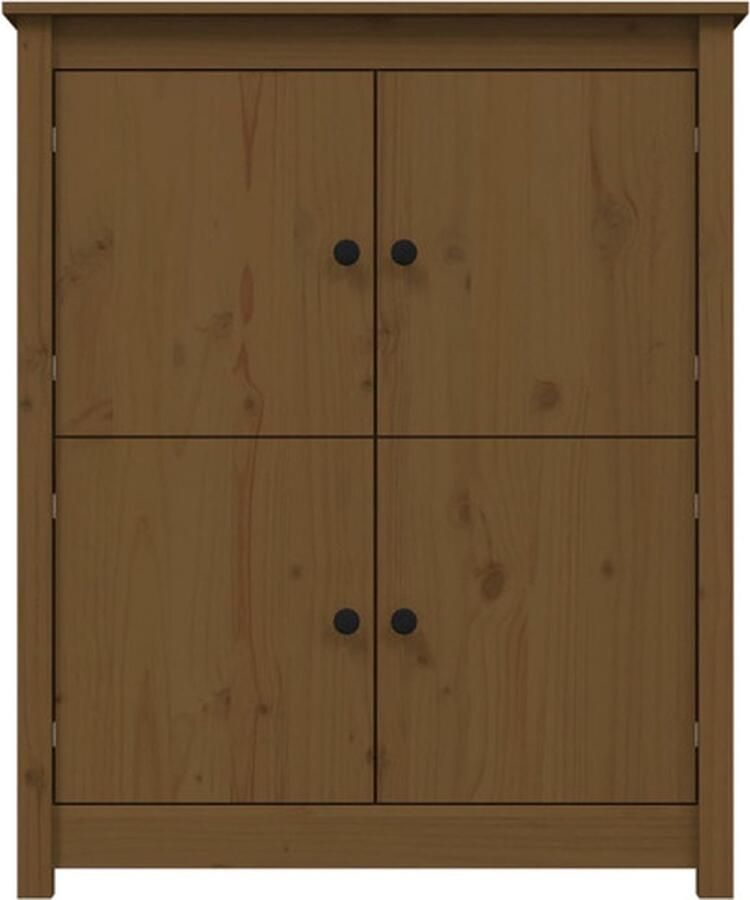 VidaXL Dressoir Dressoirs Kast Wandkast Dressoir 83x41 5x100 cm massief grenenhout honingbruin - Foto 2