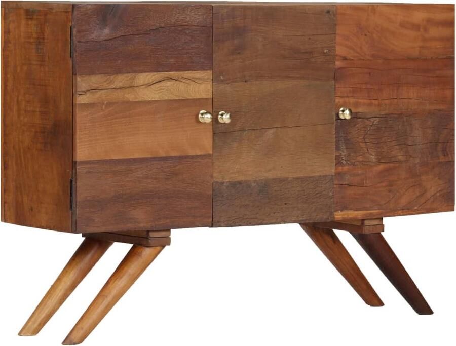 VidaXL Dressoir Dressoirs Lage Kast Lage Kasten Dressoir 110x30x75 cm massief gerecycled hout bruin