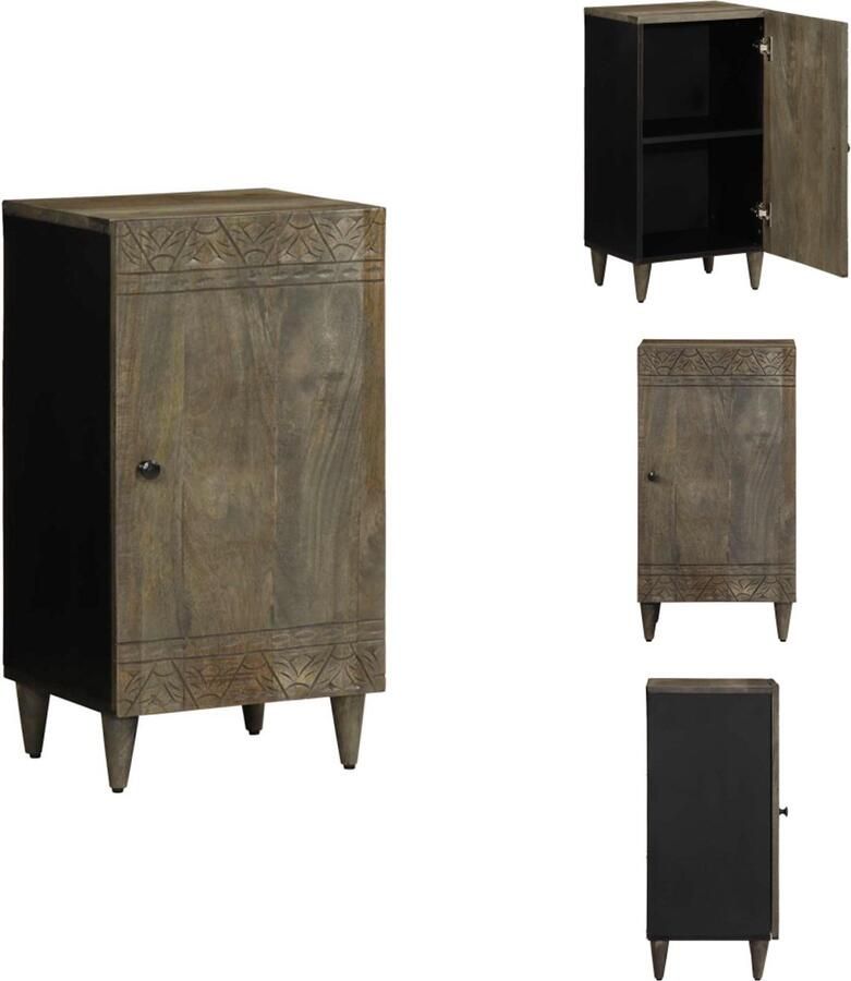 VidaXL Dressoir Dressoirs Opbergkast Buffet Dressoir 40x33x75 cm massief mangohout