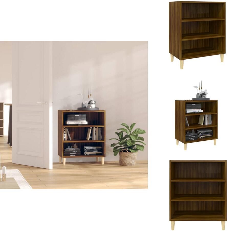 VidaXL Dressoir Dressoirs Opbergkast Buffetkast Dressoir 57x35x70 cm spaanplaat bruin eikenkleur