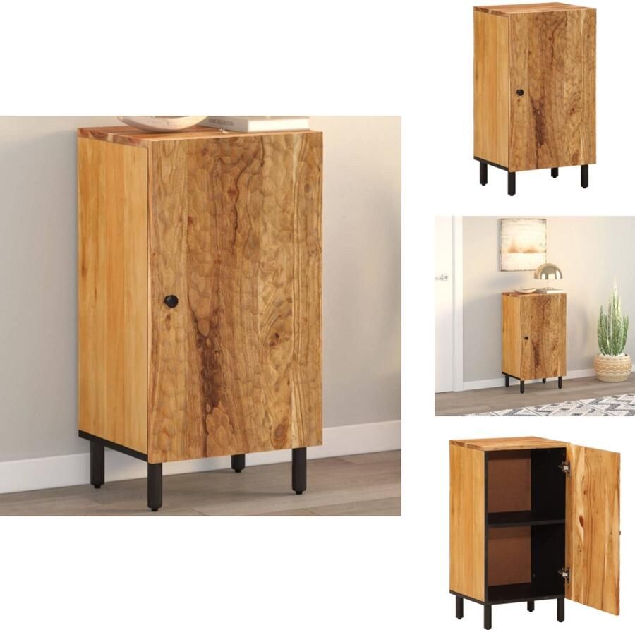 VidaXL Dressoir Dressoirs Opbergkast Wandkast Bijzetkast 40x33x75 cm massief acaciahout