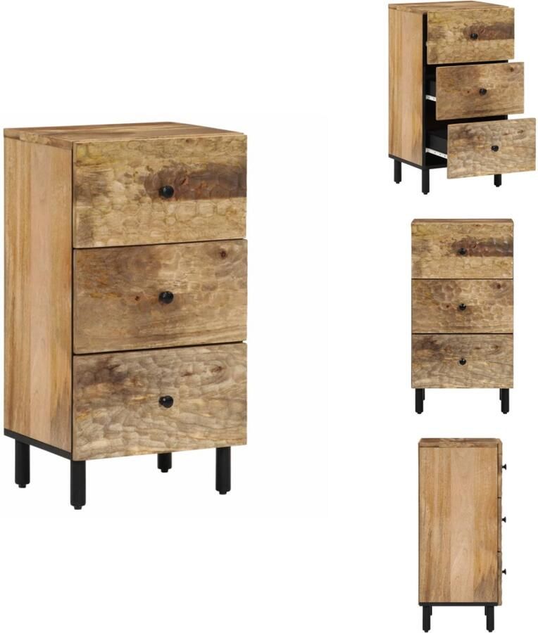 VidaXL Dressoir Dressoirs Opbergkast Wandkast Bijzetkast 40x33x75 cm massief mangohout