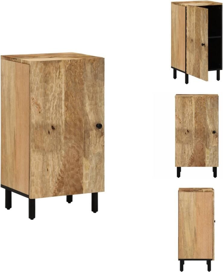 VidaXL Dressoir Dressoirs Opbergkast Wandkast Bijzetkast 40x33x75 cm massief mangohout