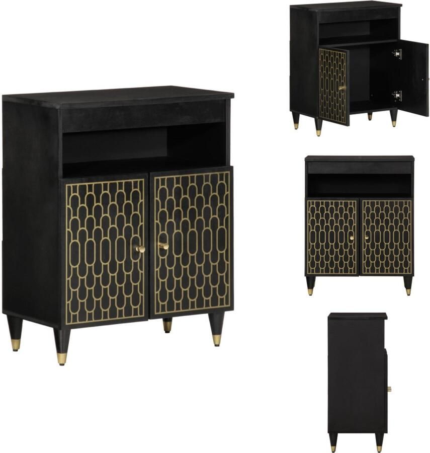 VidaXL Dressoir Dressoirs Opbergkast Wandkast Bijzetkast 60x33x75 cm massief mangohout