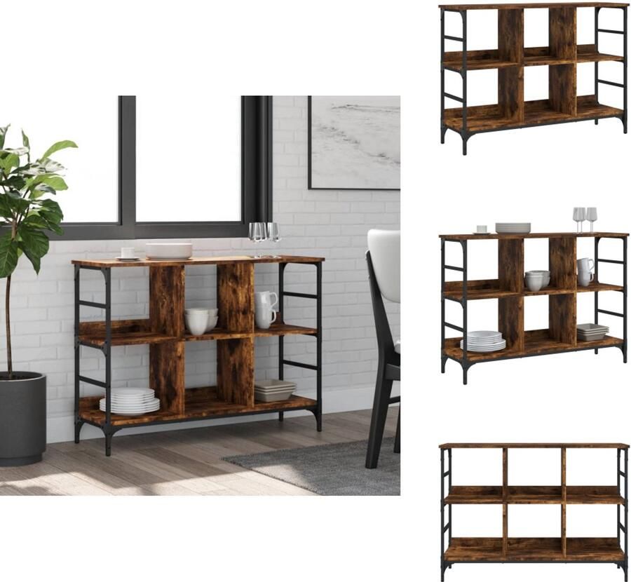 VidaXL Dressoir Dressoirs Opbergkast Wandkast Dressoir 102x32x73 5 cm bewerkt hout gerookt eikenkleurig