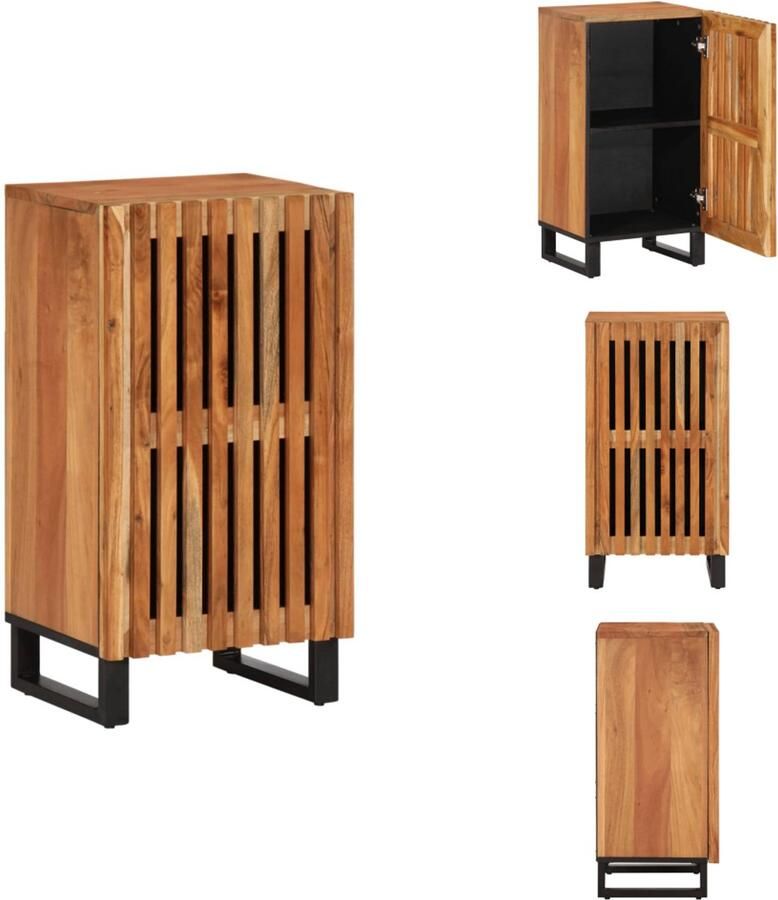 VidaXL Dressoir Dressoirs Opbergkast Wandkast Dressoir 40x34x75 cm massief acaciahout