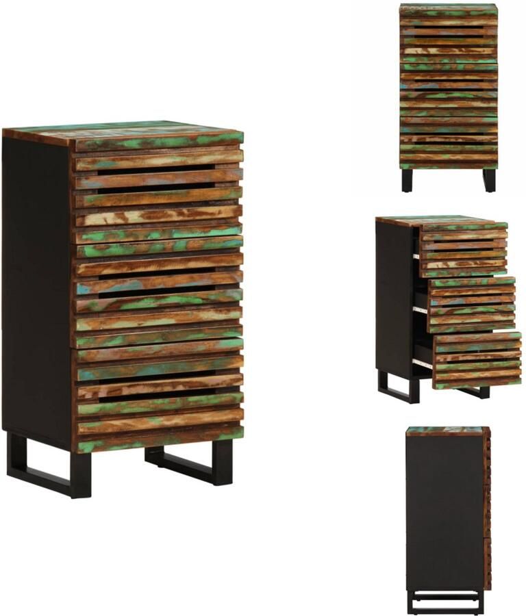 VidaXL Dressoir Dressoirs Opbergkast Wandkast Dressoir 40x34x75 cm massief acaciahout