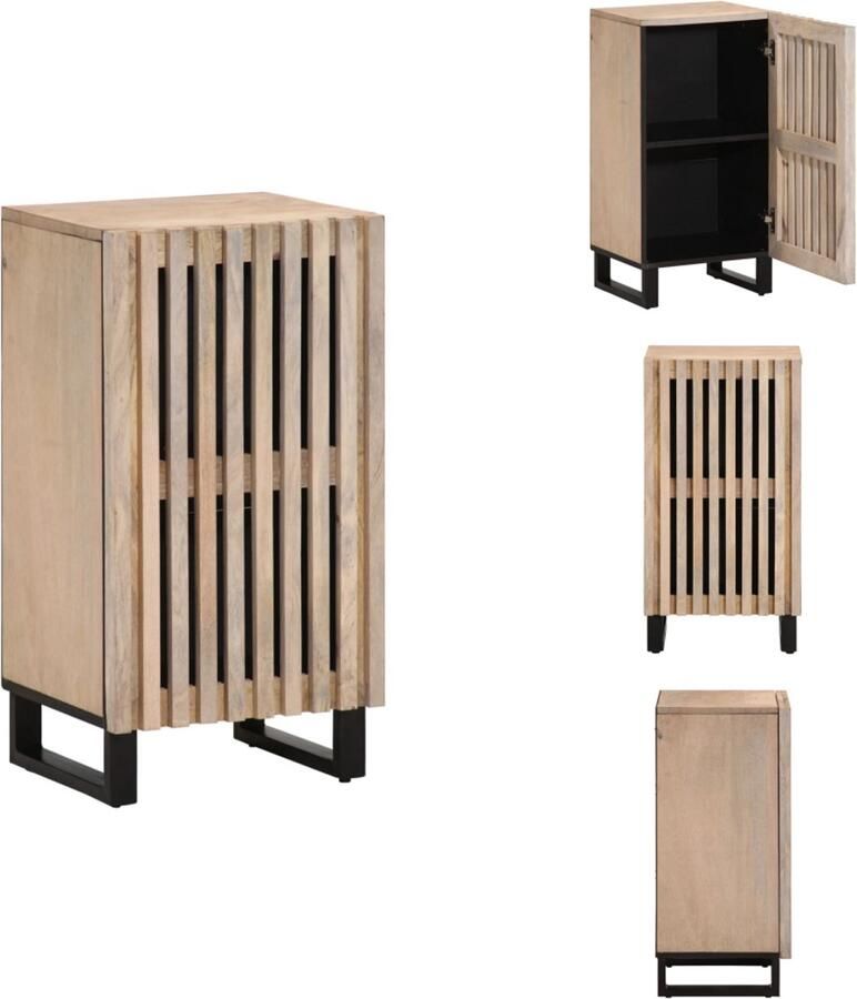 VidaXL Dressoir Dressoirs Opbergkast Wandkast Dressoir 40x34x75 cm massief mangohout