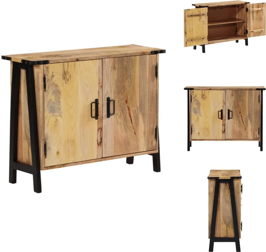 VidaXL Dressoir Dressoirs Opbergkast Wandkast Dressoir 88x30x69 cm massief mangohout