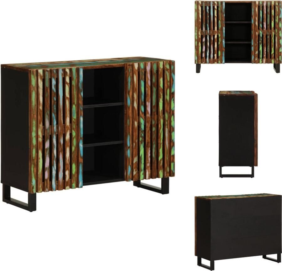 VidaXL Dressoir Dressoirs Opbergkast Wandkast Dressoir 90x34x75 cm massief acaciahout